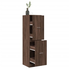 Medicine cabinet made of brown oak wood, 40x41x144.5 cm. by , Lockers and storage cabinets - Ref: Foro24-3309642, Price: 125,...