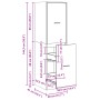 Medizinschrank aus braunem Eichenholz, 40x41x144,5 cm. von , Schließfächer und Lagerschränke - Ref: Foro24-3309642, Preis: 12...