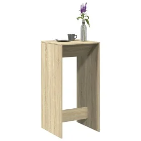 High bar table made of engineered oak wood in Sonoma oak finish, measuring 51x50x103.5 cm. by , Kitchen and dining tables - R...