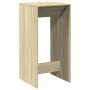 High bar table made of engineered oak wood in Sonoma oak finish, measuring 51x50x103.5 cm. by , Kitchen and dining tables - R...