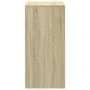 High bar table made of engineered oak wood in Sonoma oak finish, measuring 51x50x103.5 cm. by , Kitchen and dining tables - R...