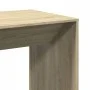 High bar table made of engineered oak wood in Sonoma oak finish, measuring 51x50x103.5 cm. by , Kitchen and dining tables - R...