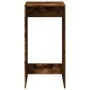 Hoher Barhockertisch aus geräucherter Eichen-Ingenieurholz 51x50x103,5 cm. von , Küchen- und Esstische - Ref: Foro24-854422, ...