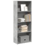 Regal aus grauem Beton-Holzwerkstoff 60x30x152 cm von , Bücherregale und Regale - Ref: Foro24-857911, Preis: 62,09 €, Rabatt: %