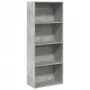 Engineered wood gray concrete shelf 60x30x152 cm by , Bookcases and shelves - Ref: Foro24-857911, Price: 61,32 €, Discount: %