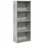 Regal aus grauem Beton-Holzwerkstoff 60x30x152 cm von , Bücherregale und Regale - Ref: Foro24-857911, Preis: 62,09 €, Rabatt: %