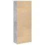 Engineered wood gray concrete shelf 60x30x152 cm by , Bookcases and shelves - Ref: Foro24-857911, Price: 61,32 €, Discount: %