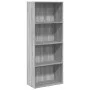 Engineered wood bookshelf in Sonoma gray, 60x30x152 cm. by , Bookcases and shelves - Ref: Foro24-857913, Price: 62,41 €, Disc...