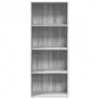 Engineered wood bookshelf in Sonoma gray, 60x30x152 cm. by , Bookcases and shelves - Ref: Foro24-857913, Price: 62,41 €, Disc...