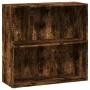 Engineered wood smoked oak bookshelf 80x30x77 cm by , Bookcases and shelves - Ref: Foro24-857926, Price: 42,52 €, Discount: %