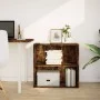 Engineered wood smoked oak bookshelf 80x30x77 cm by , Bookcases and shelves - Ref: Foro24-857926, Price: 42,52 €, Discount: %