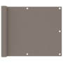 Toldo para balcón de tela oxford gris taupé 75x600 cm de vidaXL, Sombrillas - Ref: Foro24-134987, Precio: 28,41 €, Descuento: %