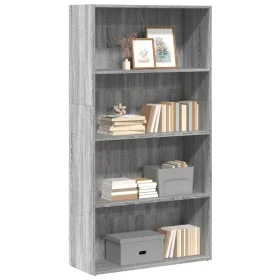 Engineered wood bookshelf in Sonoma grey, 80x30x152 cm. by , Bookcases and shelves - Ref: Foro24-857945, Price: 63,94 €, Disc...