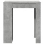 Hoher Bartisch mit Regalen aus grauem Holz und Beton, 95x47x103,5 cm. von , Küchen- und Esstische - Ref: Foro24-854385, Preis...