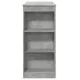 Hoher Bartisch mit Regalen aus grauem Holz und Beton, 95x47x103,5 cm. von , Küchen- und Esstische - Ref: Foro24-854385, Preis...