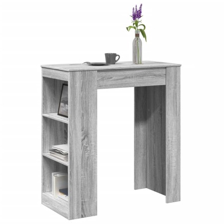 Hoher Bartisch mit Regalen aus Sonoma-Grau-Holz 95x47x103,5 cm. von , Küchen- und Esstische - Ref: Foro24-854387, Preis: 79,8...