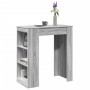 Hoher Bartisch mit Regalen aus Sonoma-Grau-Holz 95x47x103,5 cm. von , Küchen- und Esstische - Ref: Foro24-854387, Preis: 79,8...