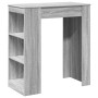 Hoher Bartisch mit Regalen aus Sonoma-Grau-Holz 95x47x103,5 cm. von , Küchen- und Esstische - Ref: Foro24-854387, Preis: 79,8...