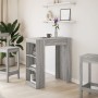 Hoher Bartisch mit Regalen aus Sonoma-Grau-Holz 95x47x103,5 cm. von , Küchen- und Esstische - Ref: Foro24-854387, Preis: 79,8...
