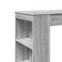 Hoher Bartisch mit Regalen aus Sonoma-Grau-Holz 95x47x103,5 cm. von , Küchen- und Esstische - Ref: Foro24-854387, Preis: 79,8...