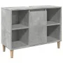 Mueble de baño madera de ingeniería gris hormigón 80x33x60 cm de , Tocadores de baño - Ref: Foro24-857132, Precio: 58,59 €, D...