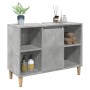 Engineered wood bathroom furniture in concrete gray, 80x33x60 cm. by , bathroom vanities - Ref: Foro24-857132, Price: 59,28 €...