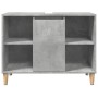 Engineered wood bathroom furniture in concrete gray, 80x33x60 cm. by , bathroom vanities - Ref: Foro24-857132, Price: 59,28 €...