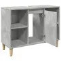 Mueble de baño madera de ingeniería gris hormigón 80x33x60 cm de , Tocadores de baño - Ref: Foro24-857132, Precio: 58,59 €, D...