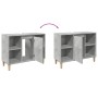 Engineered wood bathroom furniture in concrete gray, 80x33x60 cm. by , bathroom vanities - Ref: Foro24-857132, Price: 59,28 €...