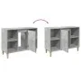 Mueble de baño madera de ingeniería gris hormigón 80x33x60 cm de , Tocadores de baño - Ref: Foro24-857132, Precio: 58,59 €, D...