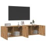 Wand-TV-Möbel 2 Stück Eiche Artisian 80x30x41 cm von , Schränke und Lagerung - Ref: Foro24-857669, Preis: 87,16 €, Rabatt: %
