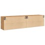 Wand-TV-Möbel 2 Stück Eiche Artisian 80x30x41 cm von , Schränke und Lagerung - Ref: Foro24-857669, Preis: 87,16 €, Rabatt: %