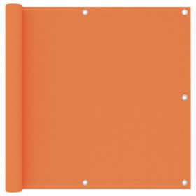 Toldo para balcón tela oxford naranja 90x300 cm