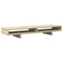 Oak Sonoma wood screen stand engineering 100x27x15 cm by , Computer bases and risers - Ref: Foro24-854753, Price: 38,12 €, Di...