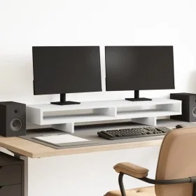 Solid pine wood monitor stand 100x27x15 cm by , Computer bases and risers - Ref: Foro24-854751, Price: 34,01 €, Discount: %