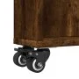 Carrito de almacenaje estrecho madera roble ahumado 48x13x68 cm de , Librerías y estanterías - Ref: Foro24-855227, Precio: 46...