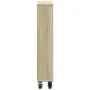 Narrow storage cart in Sonoma oak wood 48x13x68 cm by , Bookcases and shelves - Ref: Foro24-855225, Price: 52,49 €, Discount: %