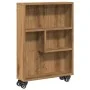 Carrito de almacenaje estrecho madera roble artisian 48x13x68cm de , Librerías y estanterías - Ref: Foro24-855231, Precio: 59...
