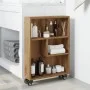 Carrito de almacenaje estrecho madera roble artisian 48x13x68cm de , Librerías y estanterías - Ref: Foro24-855231, Precio: 59...