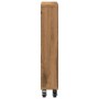 Narrow oak wood artisan storage cart 48x13x68cm by , Bookcases and shelves - Ref: Foro24-855231, Price: 47,01 €, Discount: %
