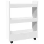 Schmaler Aufbewahrungswagen, 3 Ebenen, weißes Ingenieurholz von , Küchen- und Speisewagen - Ref: Foro24-855250, Preis: 50,80 ...