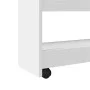Narrow storage cart 4 levels engineered wood white by , Kitchen and dining carts - Ref: Foro24-855259, Price: 57,97 €, Discou...