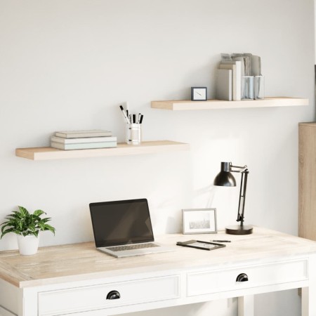 Floating shelves 2 units engineered wood 60x23.5x4 cm by , Shelves and shelves - Ref: Foro24-4010695, Price: 51,53 €, Discoun...