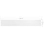 Balkonmarkise aus weißem Oxford-Stoff, 90 x 600 cm von vidaXL, Sonnenschirme - Ref: Foro24-134895, Preis: 28,86 €, Rabatt: %