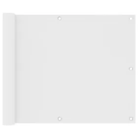 Balkonmarkise aus weißem Oxford-Stoff, 75 x 600 cm von vidaXL, Sonnenschirme - Ref: Foro24-134891, Preis: 25,74 €, Rabatt: %