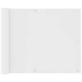 Toldo para balcón tela oxford blanco 75x600 cm de vidaXL, Sombrillas - Ref: Foro24-134891, Precio: 26,23 €, Descuento: %