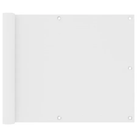 Balkonmarkise aus weißem Oxford-Stoff, 75 x 600 cm von vidaXL, Sonnenschirme - Ref: Foro24-134891, Preis: 25,74 €, Rabatt: %