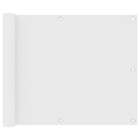 Balkonmarkise aus weißem Oxford-Stoff, 75 x 600 cm von vidaXL, Sonnenschirme - Ref: Foro24-134891, Preis: 26,23 €, Rabatt: %
