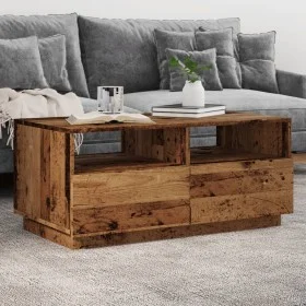 Mittelalter Tisch mit LED-Lichtern, verwittertem Holz, 90x49x40 cm. von , Couchtisch - Ref: Foro24-857710, Preis: 113,11 €, R...