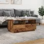 Mittelalter Tisch mit LED-Lichtern, verwittertem Holz, 90x49x40 cm. von , Couchtisch - Ref: Foro24-857710, Preis: 113,09 €, R...